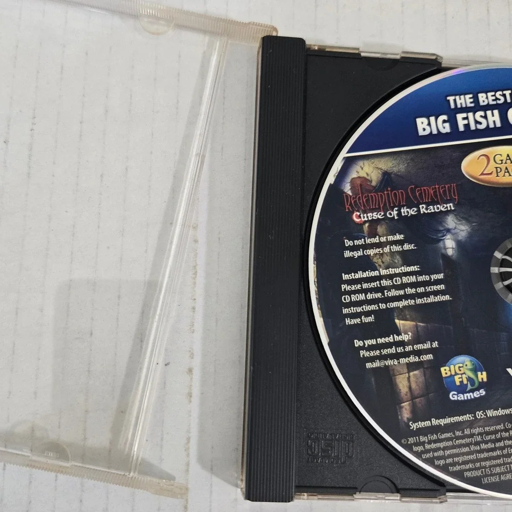 Redemption Cemetery Haunted Halls PC Game 2 Pack‎ Curse of the Raven CD